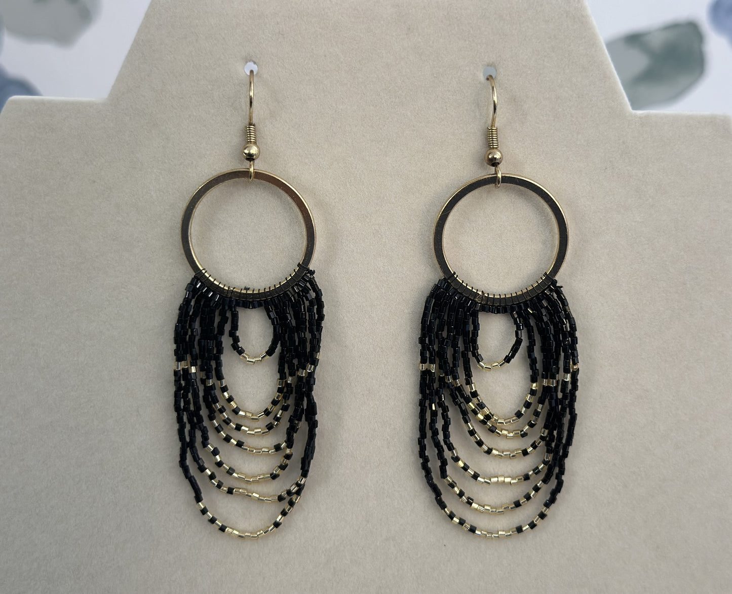 Beaded Fringe Earrings