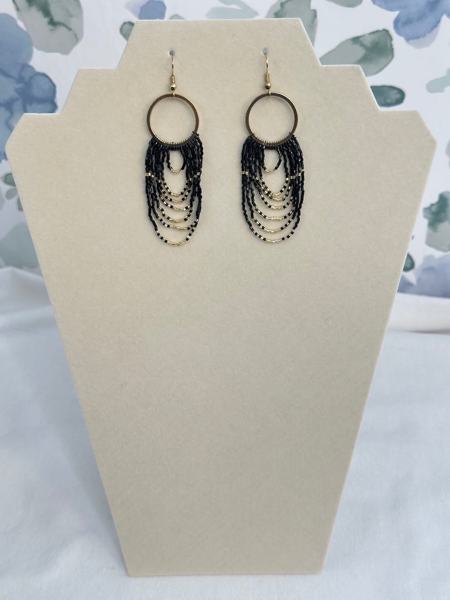 Beaded Fringe Earrings