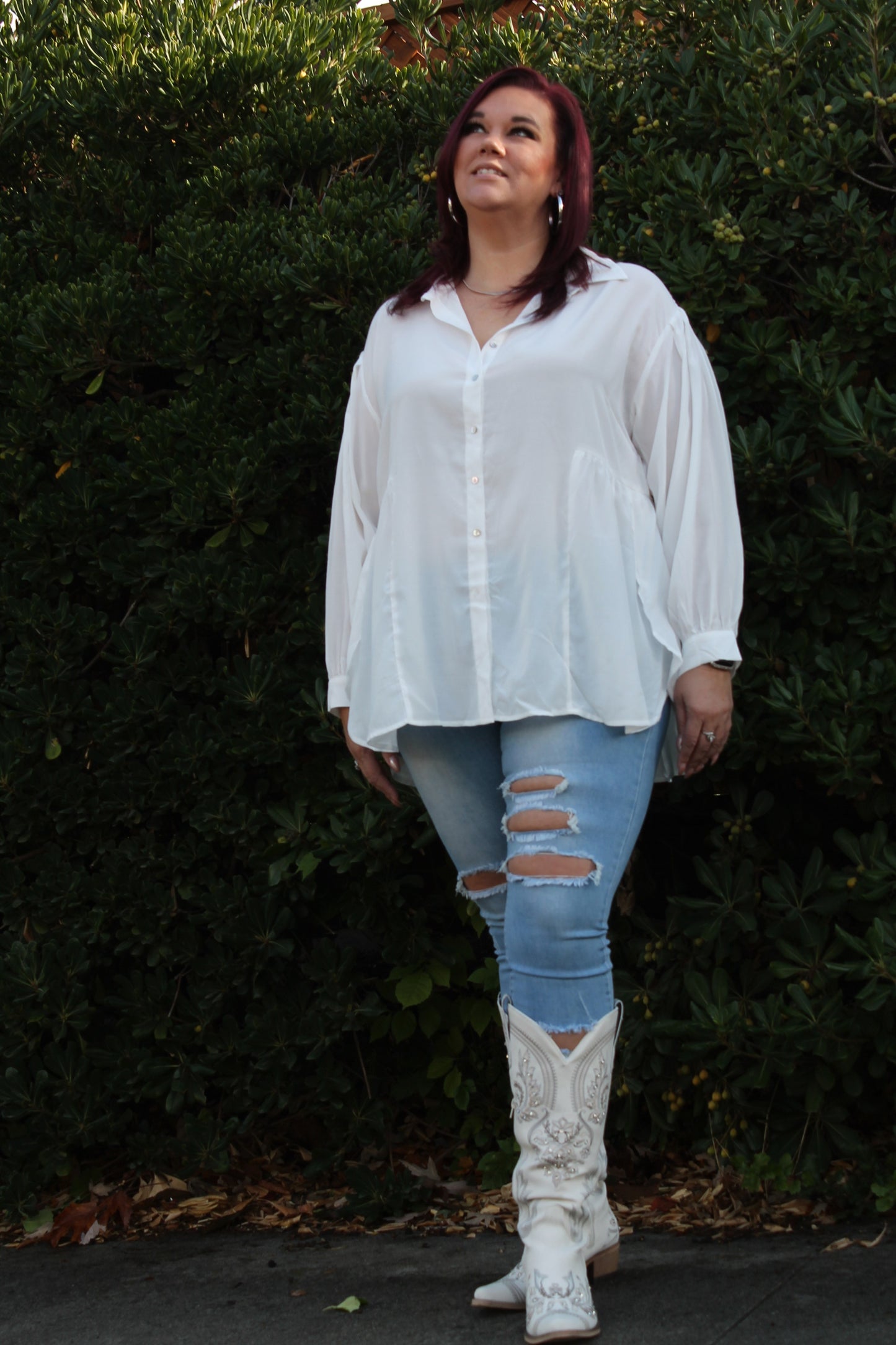 Flowy Button Up Blouse