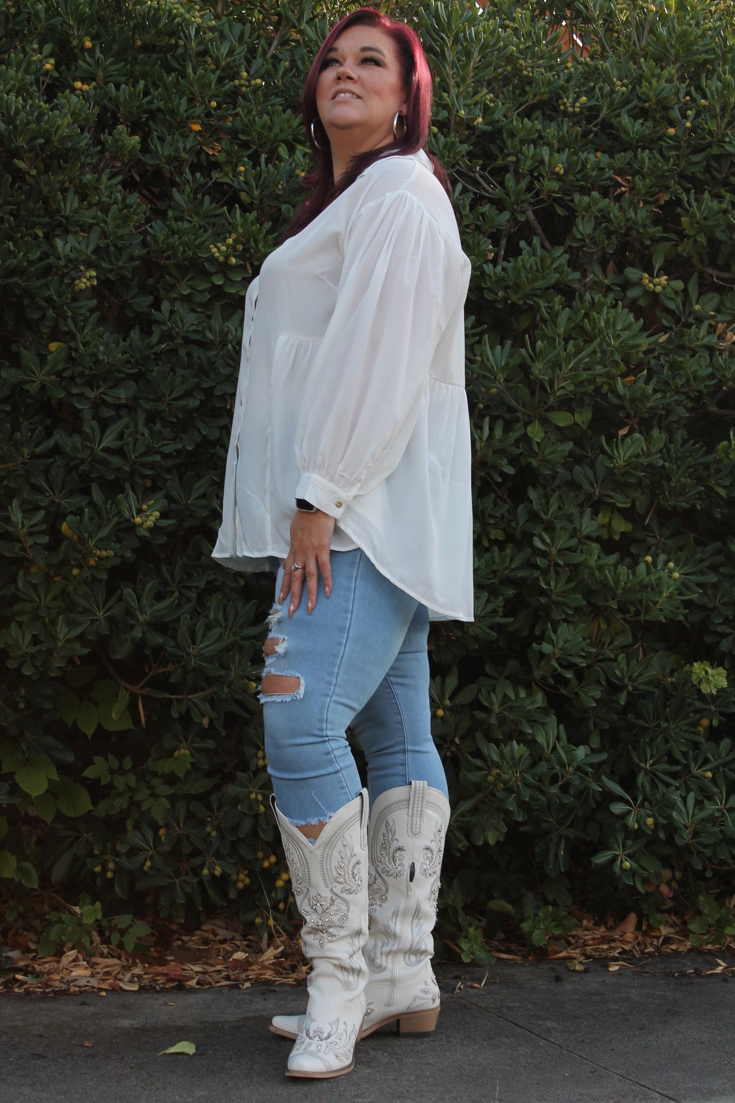 Flowy Button Up Blouse