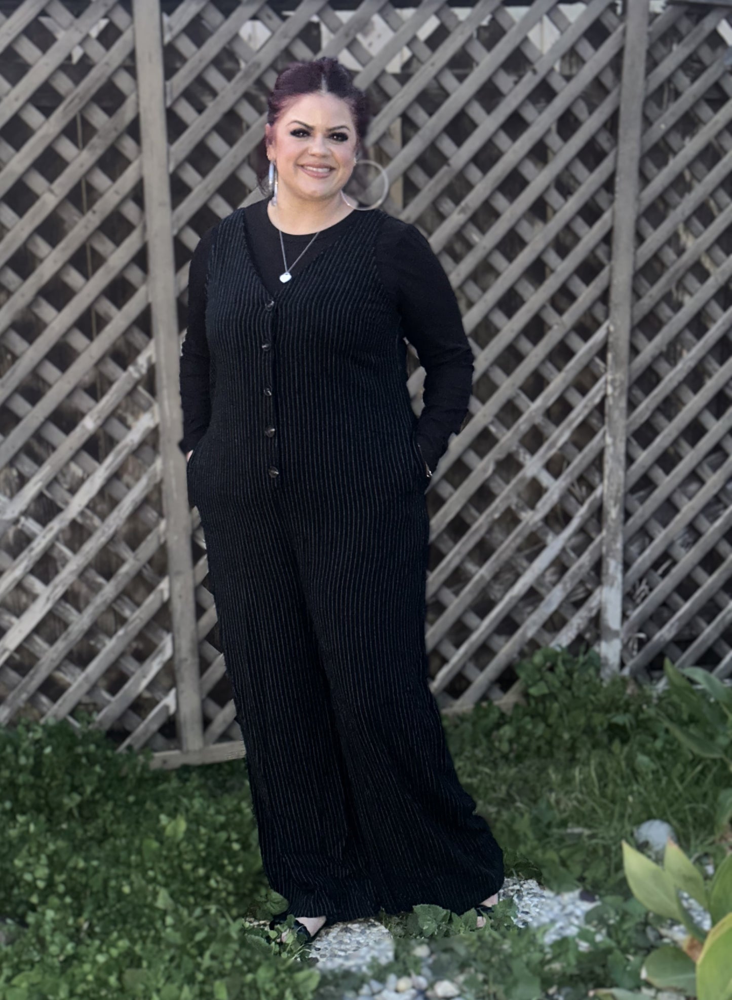 Linen Striped Jumpsuit