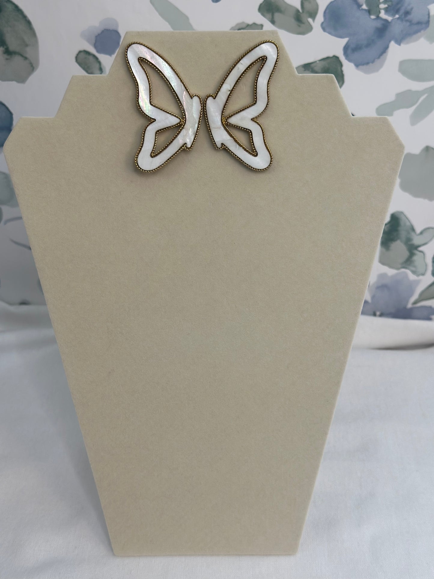 Marble Butterfly Earrings