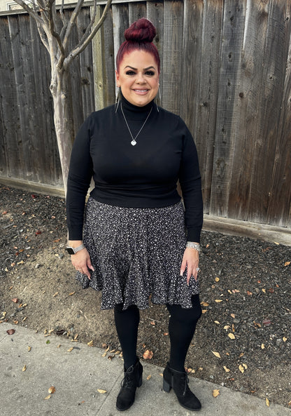 Leopard Print Mini Skirt